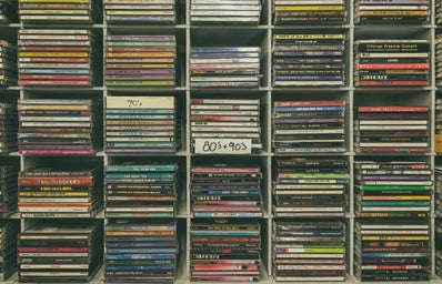 80s and 90s CD Section in Store