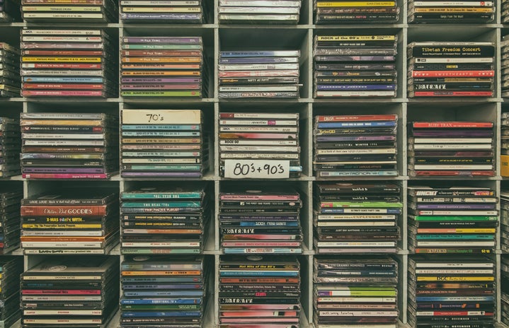 80s and 90s CD Section in Store