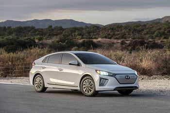 2021 Hyundai Ioniq on the road