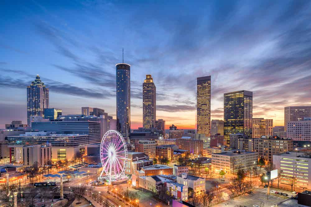 Atlanta, Georgia downtown city skyline