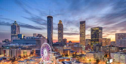 Atlanta, Georgia, USA downtown city skyline