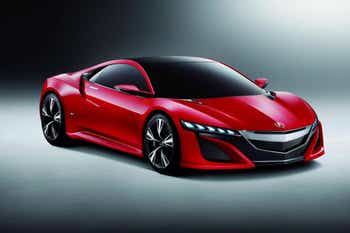 Red 2016 Acura NSX