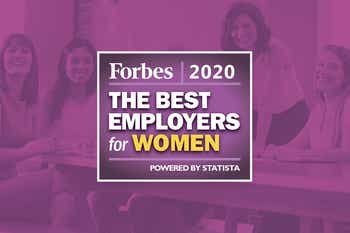 Forbes Best Place to Work for Women badge