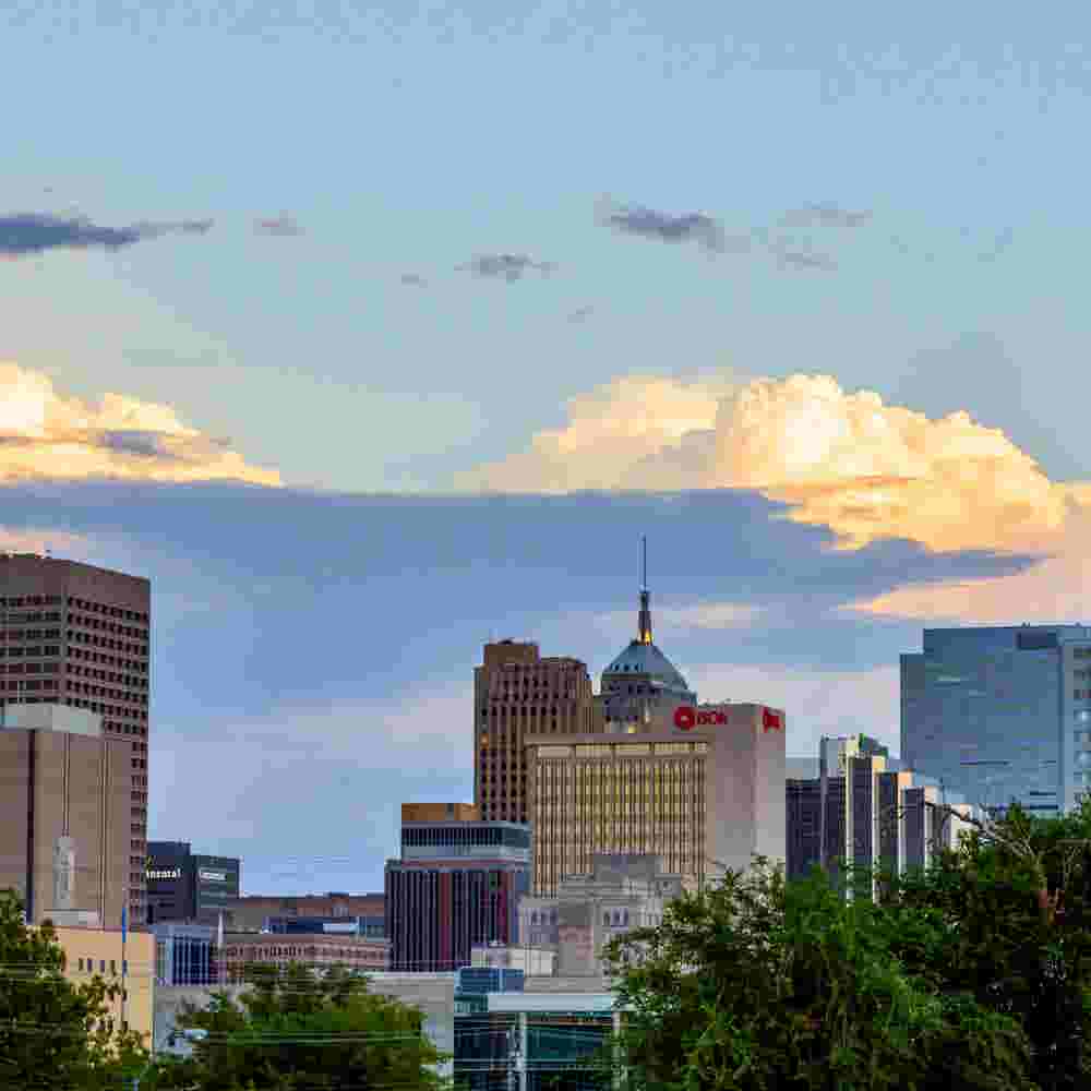 Oklahoma City skyline taken from Midtown