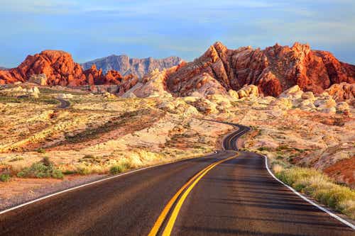 Valley of Fire State Park is a public recreation and nature preservation located 50 miles northeast of Las Vegas