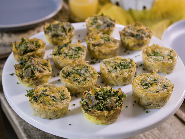 Hash Brown Quiche Cups  |  Hy-Vee