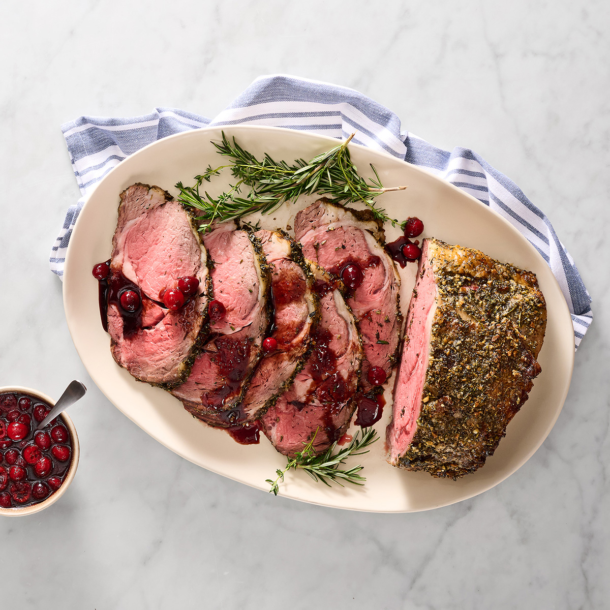 Prime Rib With Savory Cranberry Sauce | Hy-Vee