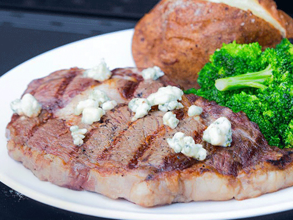 Grilled Rib Eye Steaks with Blue Cheese | Hy-Vee