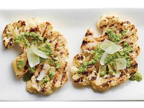 Cauliflower Steaks with Salsa Verde  |  Hy-Vee