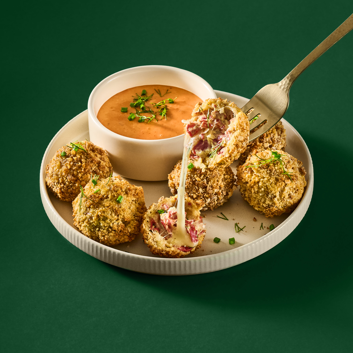 Air-Fried Reuben Balls | Hy-Vee