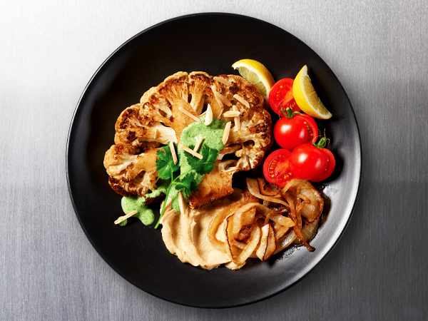 Cauliflower Steaks with Jalapeno Sauce  |  Hy-Vee
