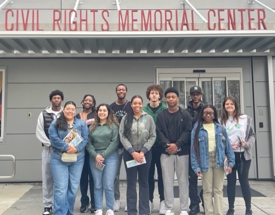Emmanuel College students at civil rights museum