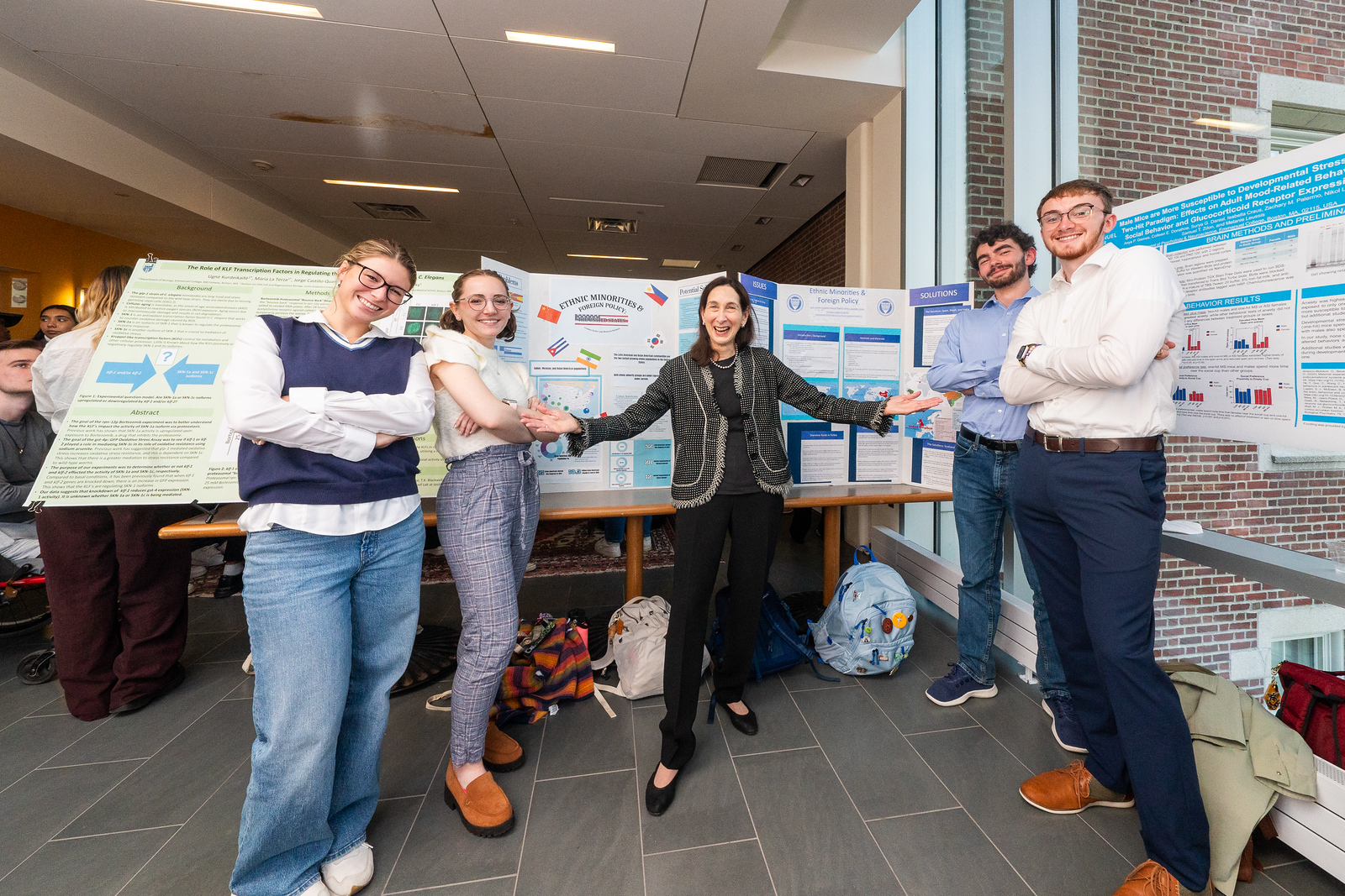 professor Lenore Martin Cameron Howard with research project