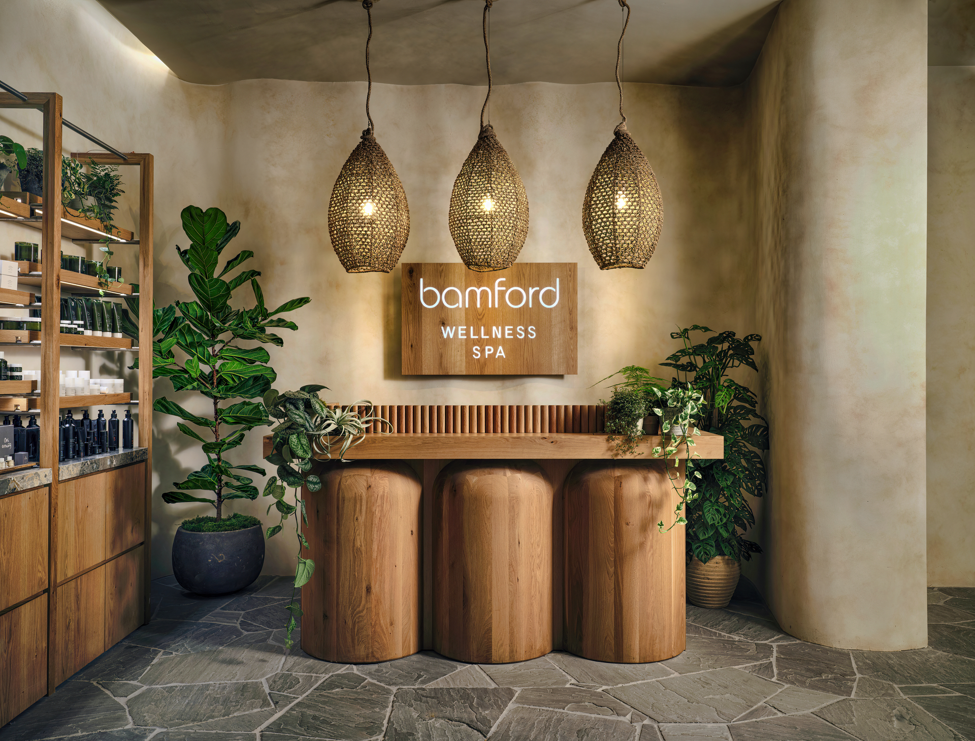 Clean, professional medical spa treatment room with neutral tones at Bamford Wellness Spa in Nashville