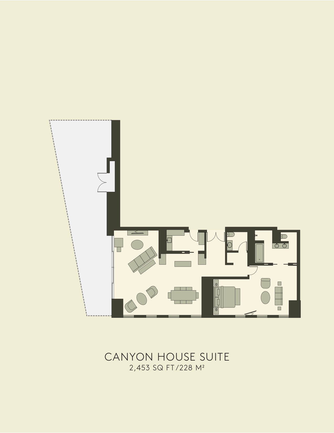 Planta da Canyon House Suite