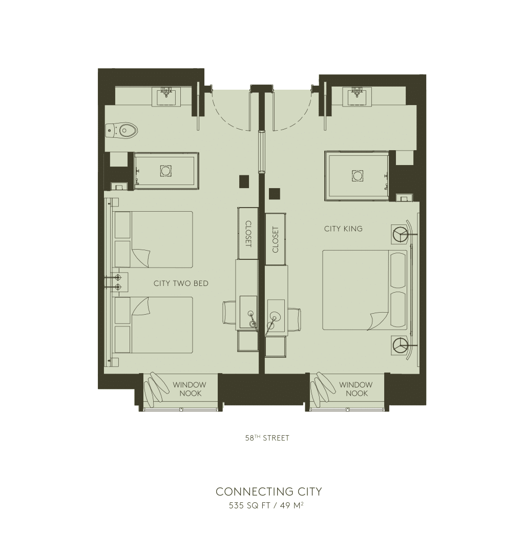 Plano de la ciudad conectora 