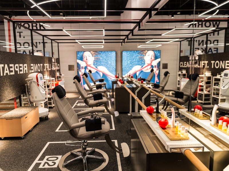 Salon in a gym