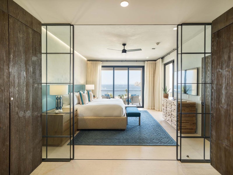 Bedroom with a view out to the ocean