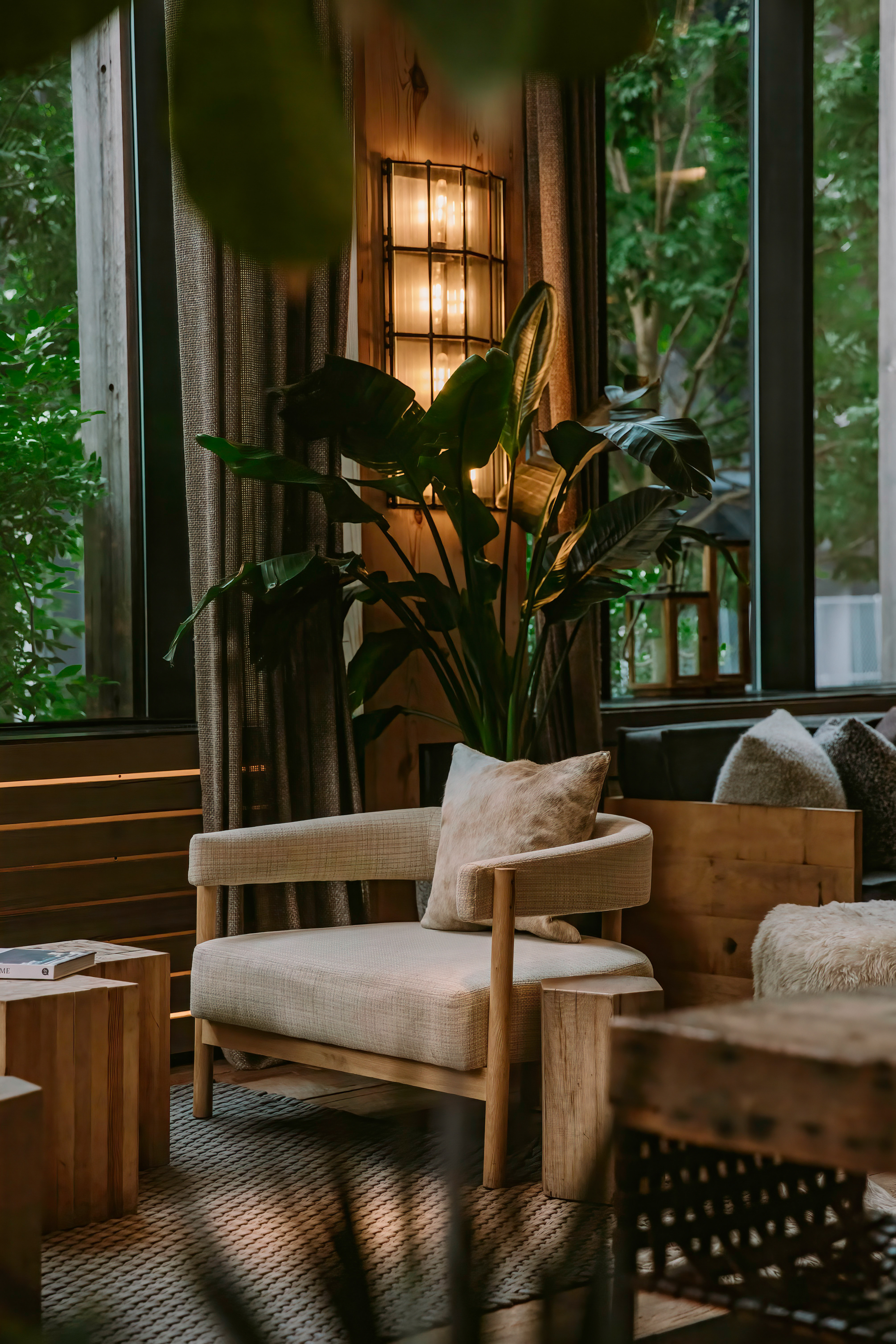 lobby of 1 hotel brooklyn bridge