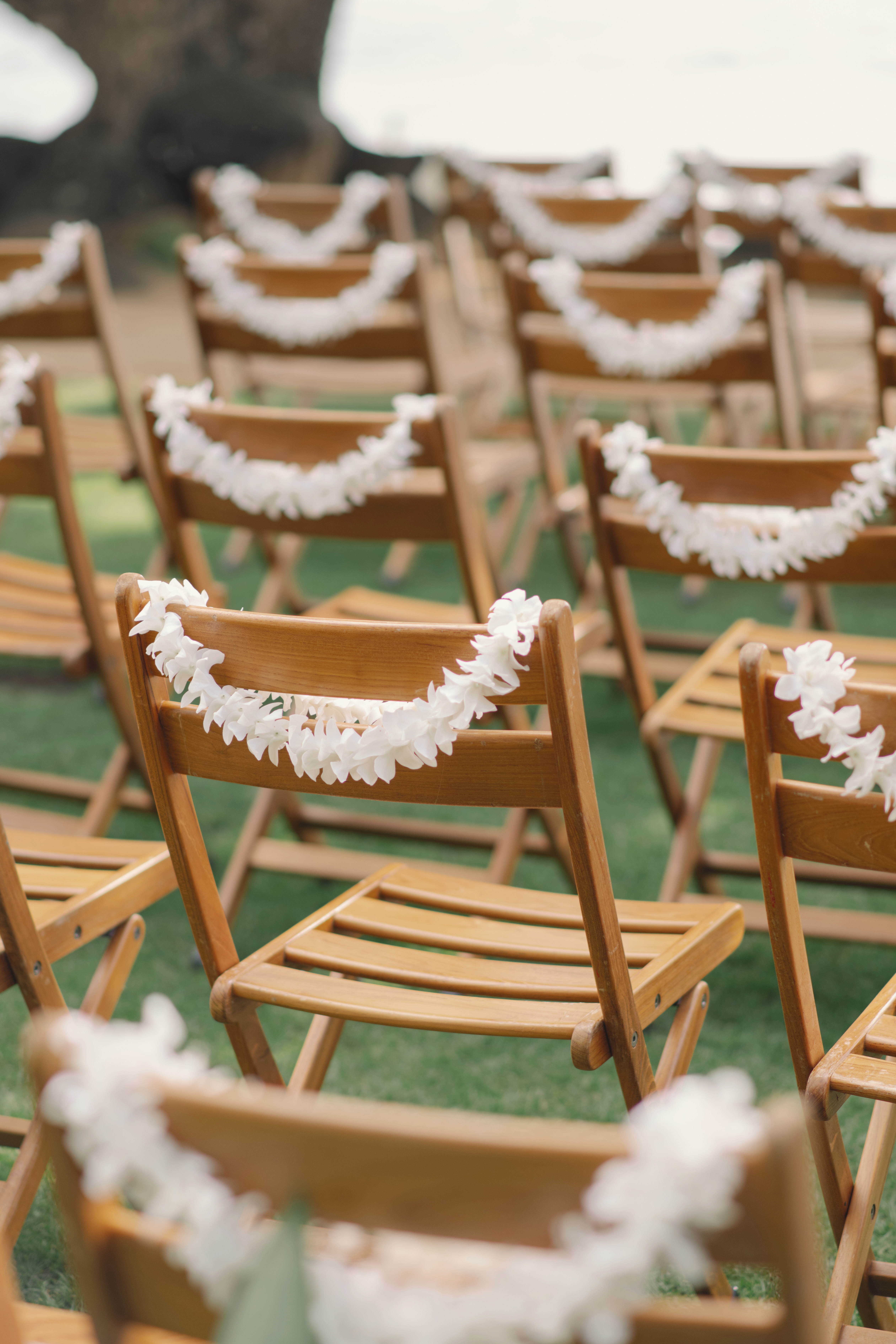 Leis drapés sur les chaises