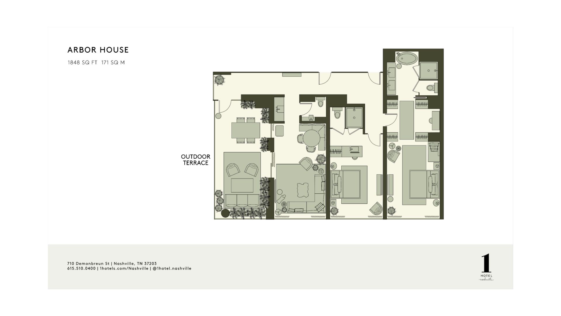 plan de la arbor house suite