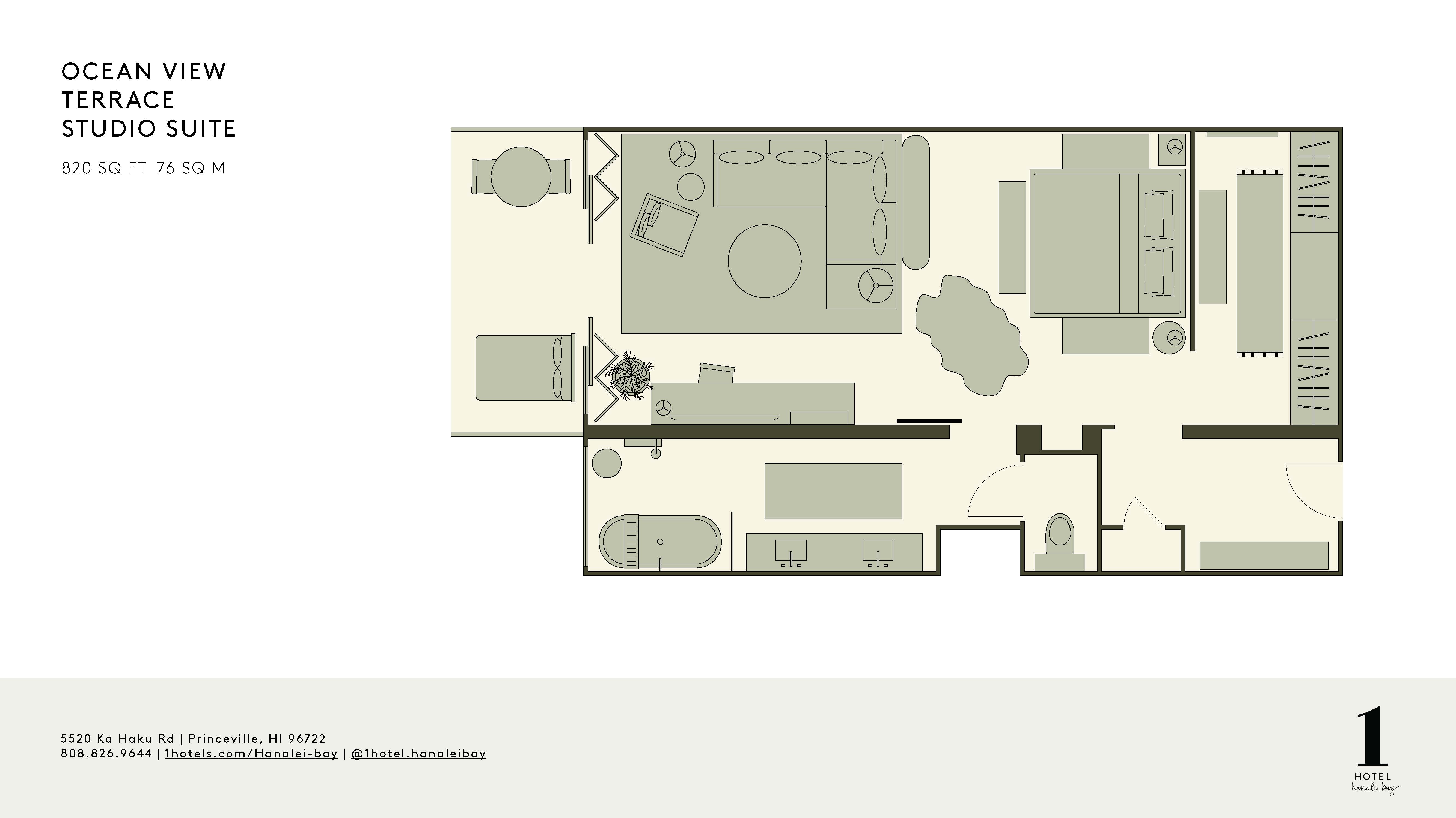 Ocean View Terrace Studio Suite