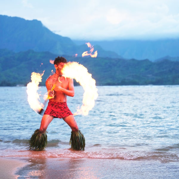 fire on the beach