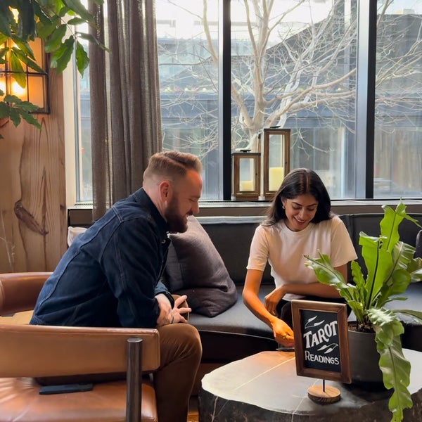 tarot card reading in lobby