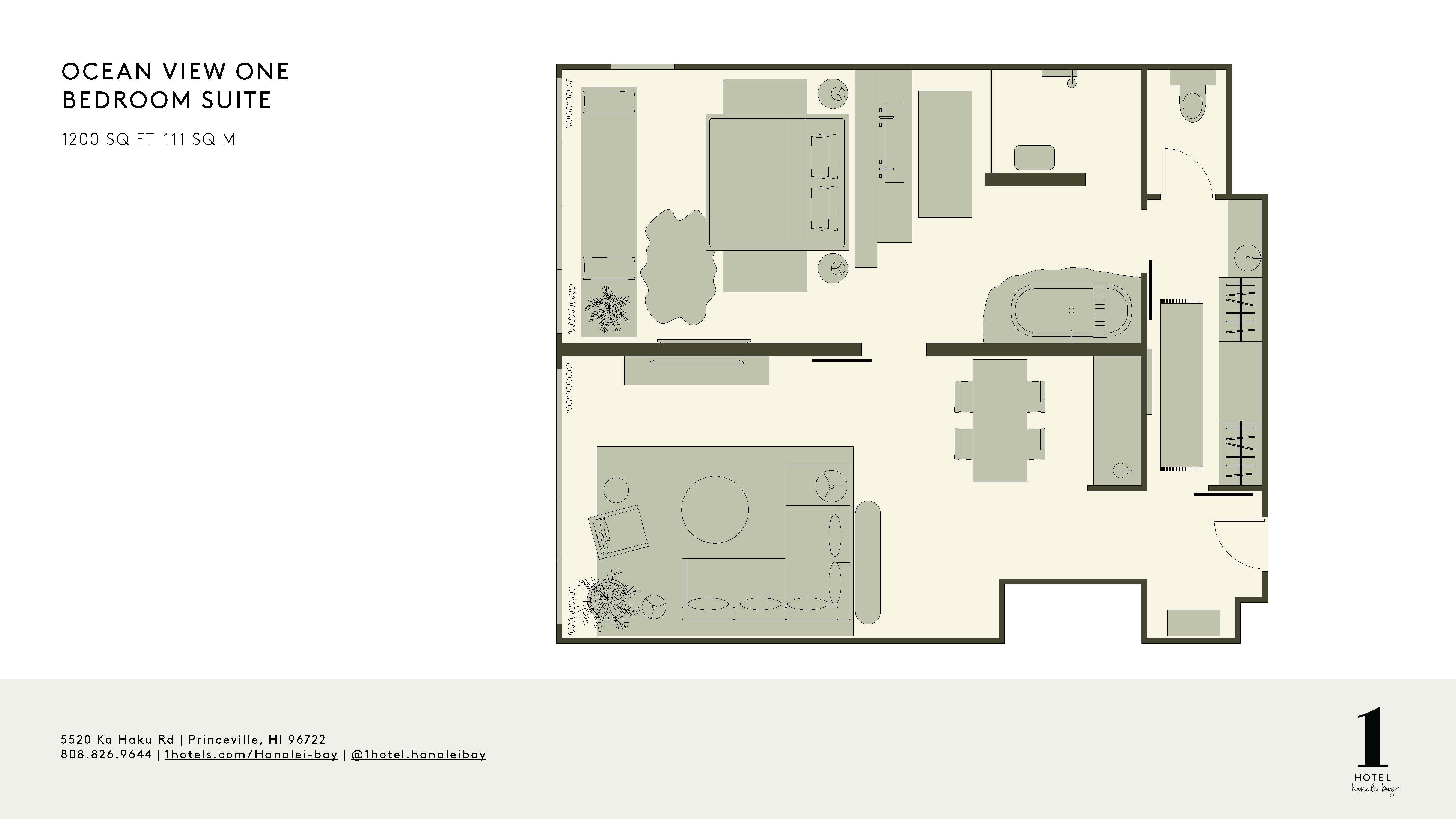 Ocean View One Bedroom Suite