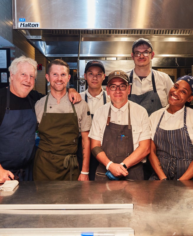 Jonathan Waxman & his team