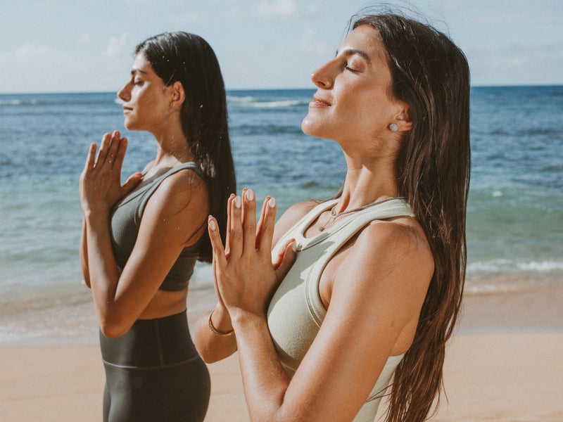 yoga on the beach
