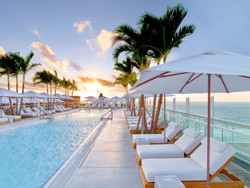 Outdoor pool with ocean view
