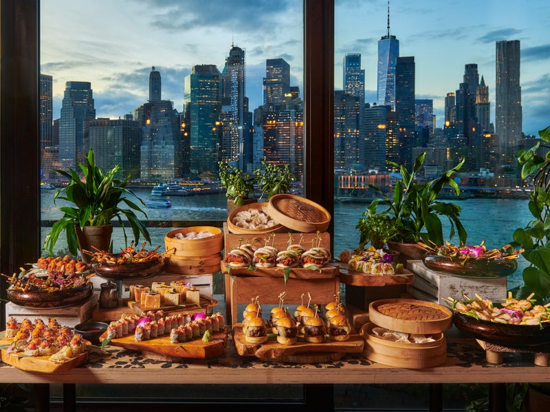 Harriet's Lounge Food Station