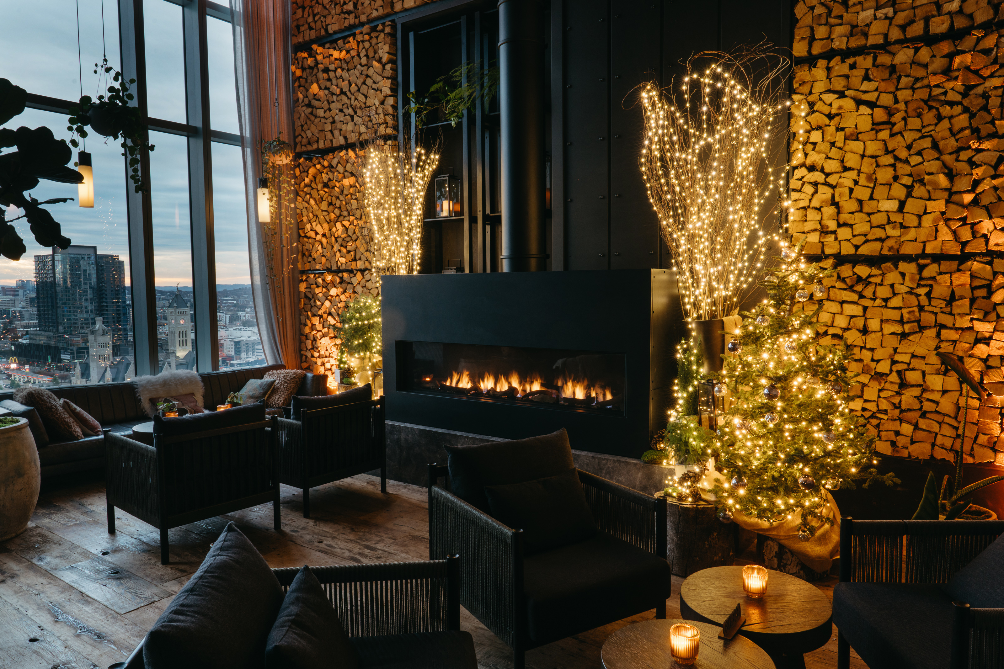 festive decor at harriets