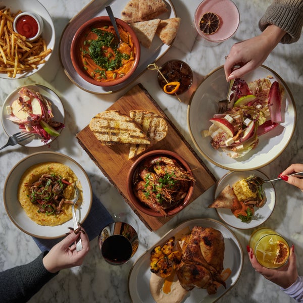 share plates of food at the osprey