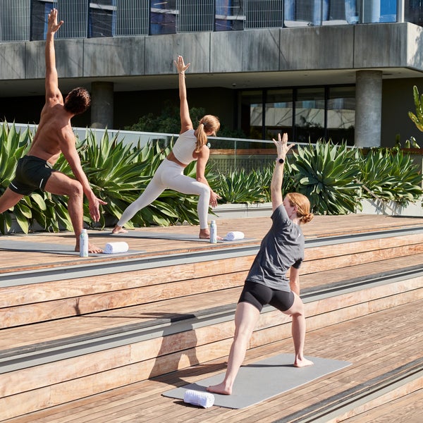 People doing yoga