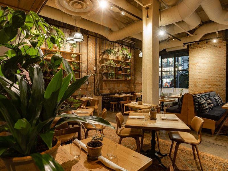 Interior of restaurant