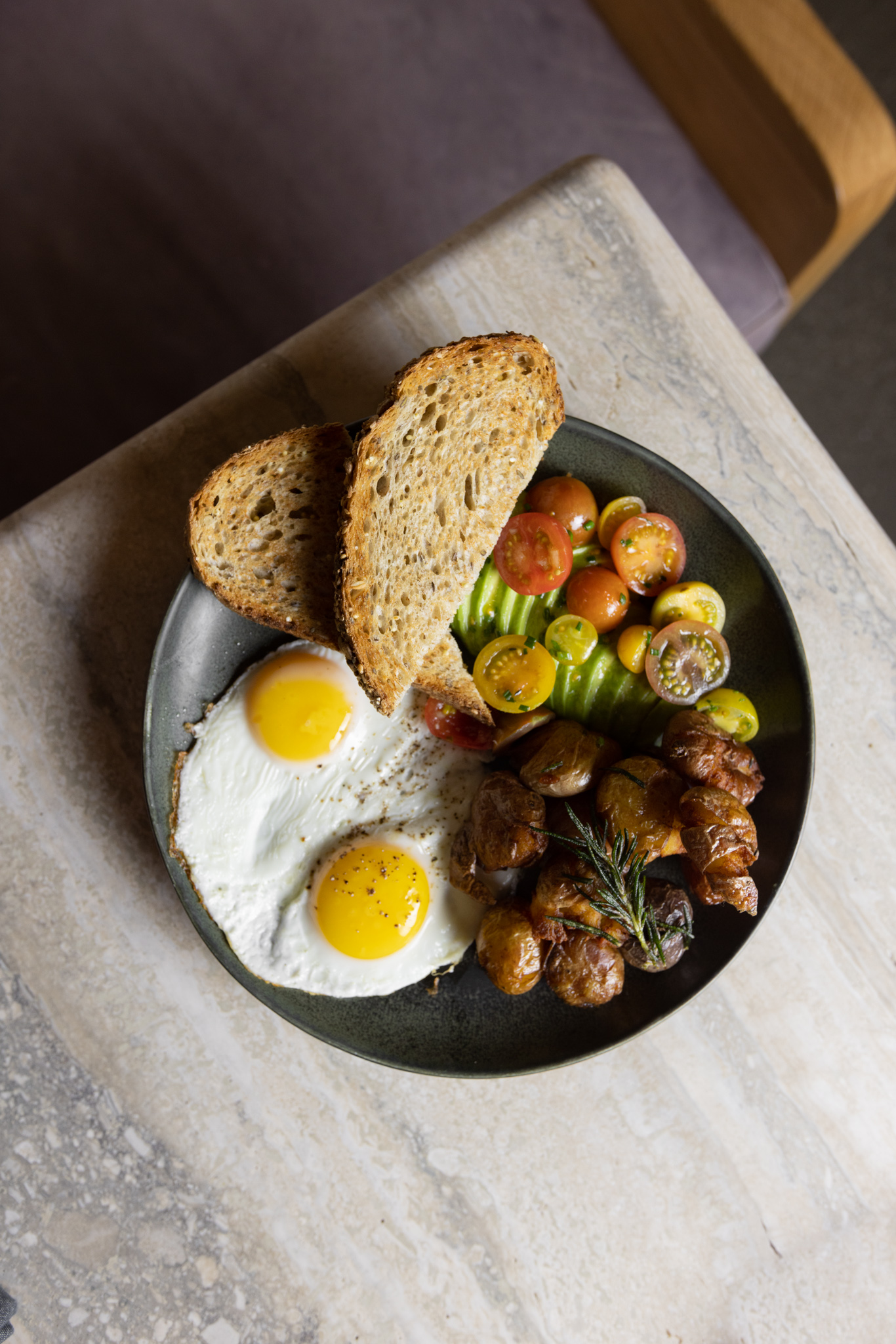 breakfast foods on a plate