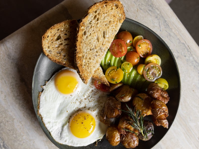 breakfast foods on a plate