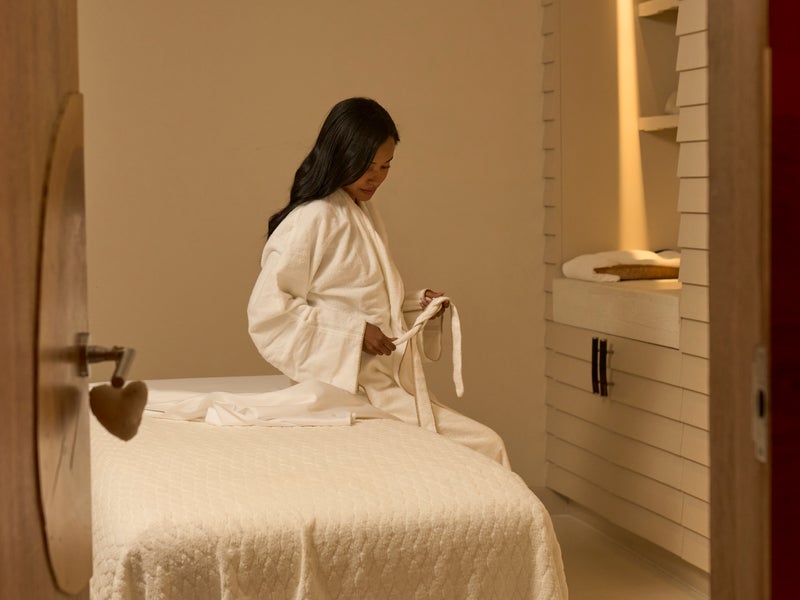 Woman on Spa bed