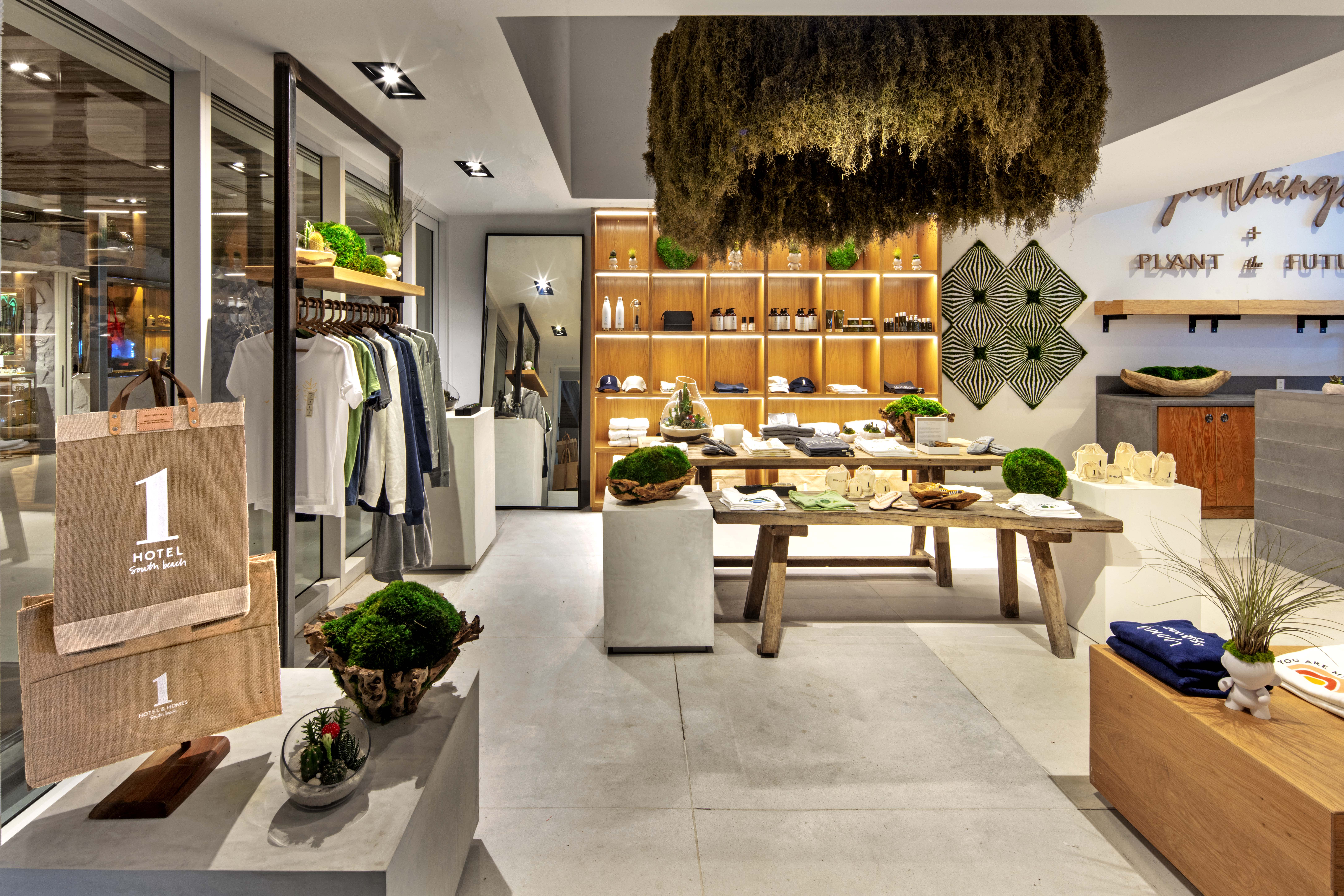 Displays setup in a store