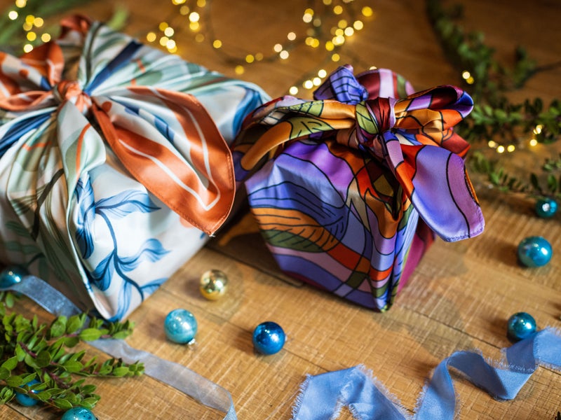 festive gift wrap