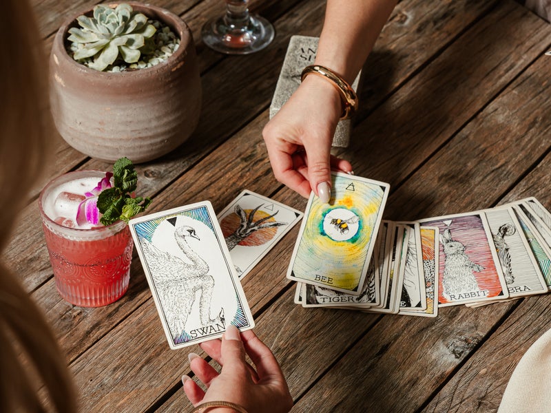 person giving a Card Reading