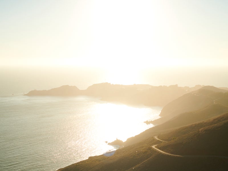 The highway along the beach