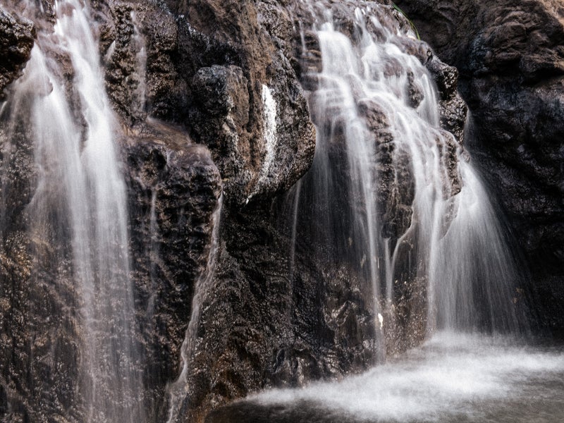 View of waterfalls