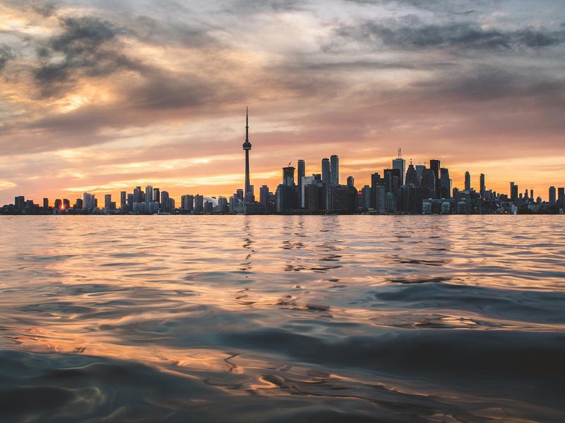 Toronto skyline from the water
