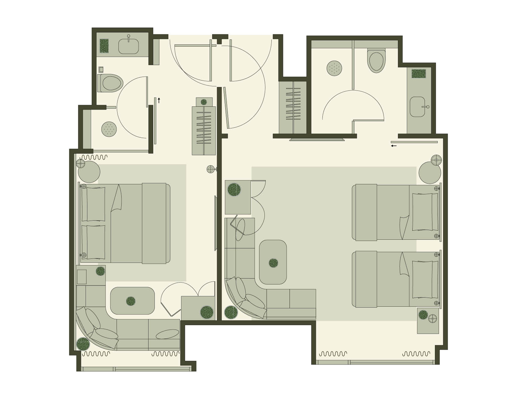 SALON COMMUNICANT KING & TWO QUEENS