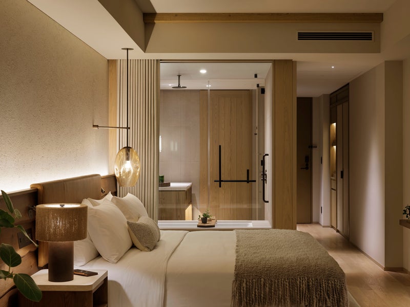 Modern wooden colour bedroom
