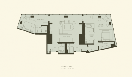 Plantegning af Riverhouse