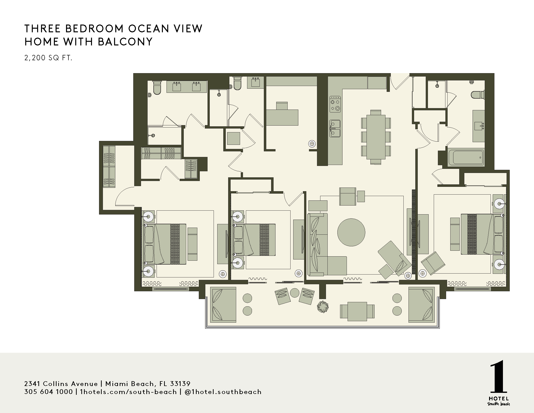 THREE BEDROOM OCEAN VIEW HOME EN BALKON